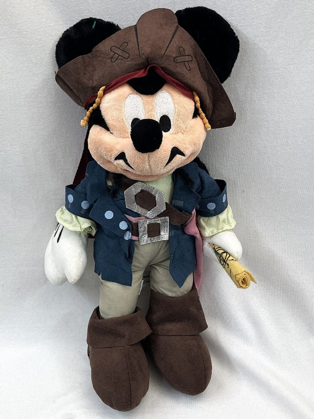 Captain Jack Sparrow Disney Parks 17" Mickey Plush - Pirates of the Caribbean